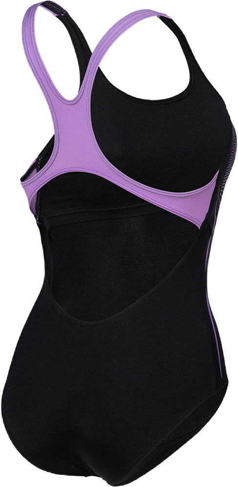 Жіночий купальник Arena SWIMSUIT SWIM PRO BACK GRAPHIC р. 50 Чорний (005973-590-50) - фото 5