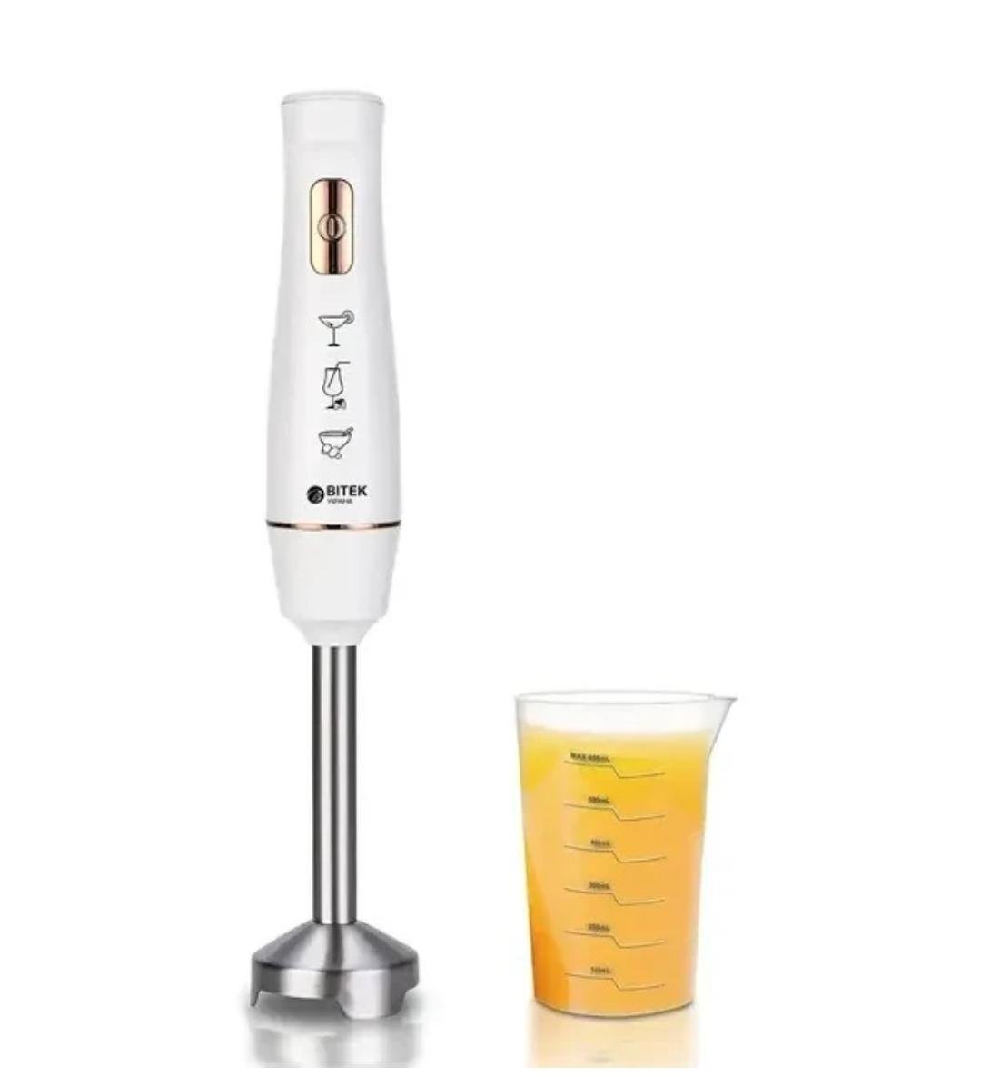 Блендер занурювальний ВІТЕК ВТ-313W ручний із чашею 800 Вт White Білий (19140596)