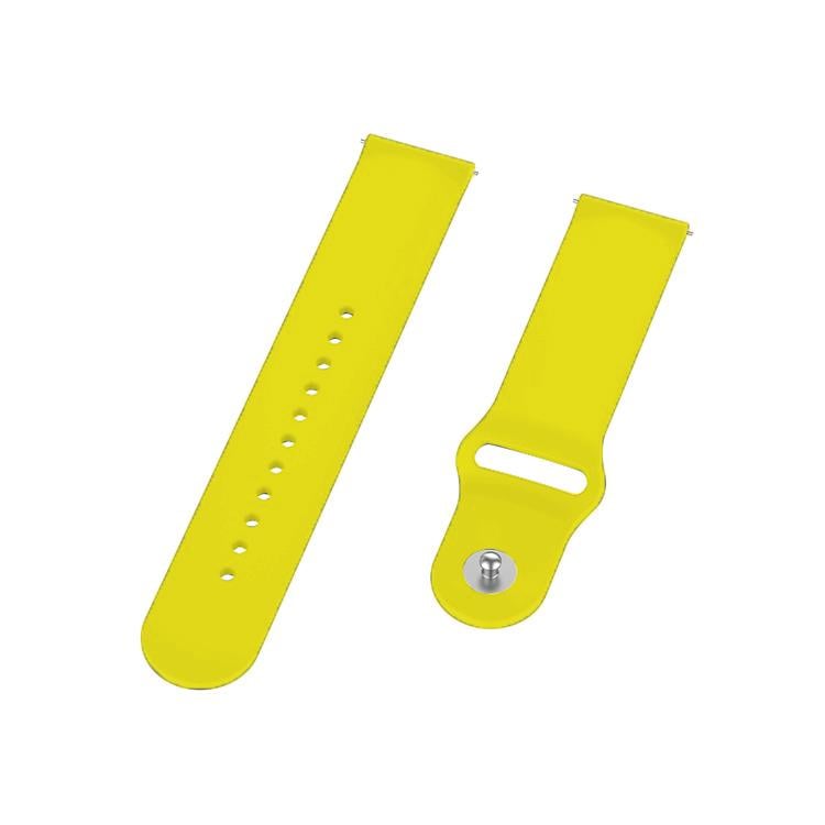 Силиконовый ремешок BeCover для LG Watch Sport W280A Yellow (706221) - фото 3