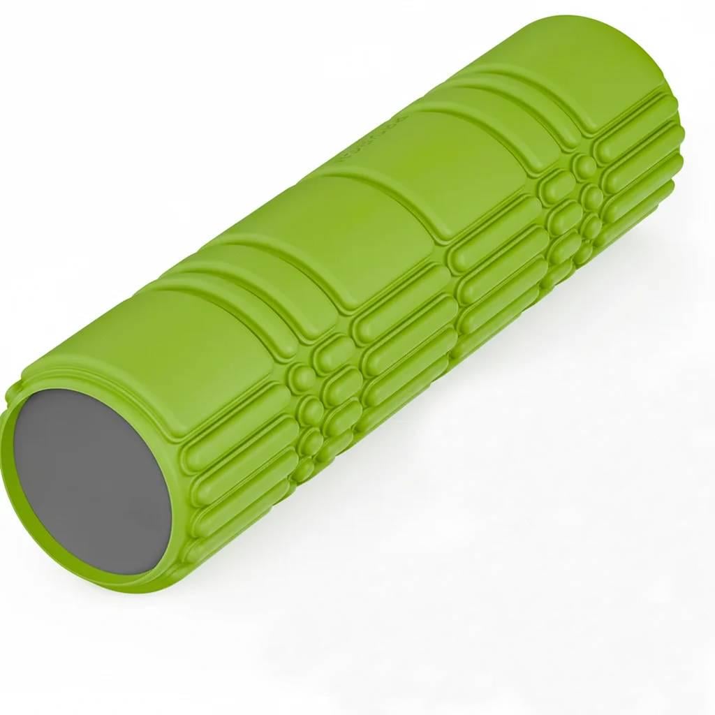 Ролик масажний WCG K3 Premium Foam Roller 42 см 3D рельєф EVA до 200 кг Салатовий (K3-FR42-LG)