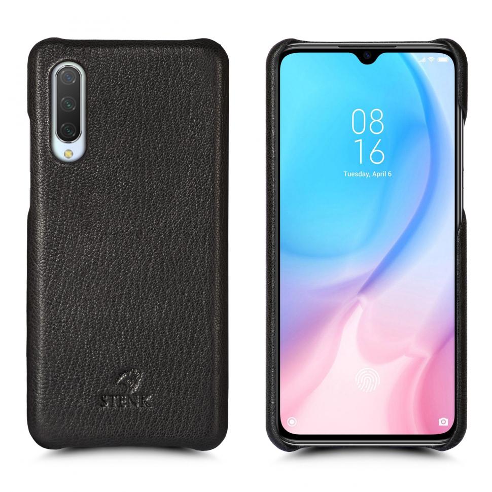 Шкіряна накладка Stenk Cover для Xiaomi Mi 9 Lite Чорний (69472)
