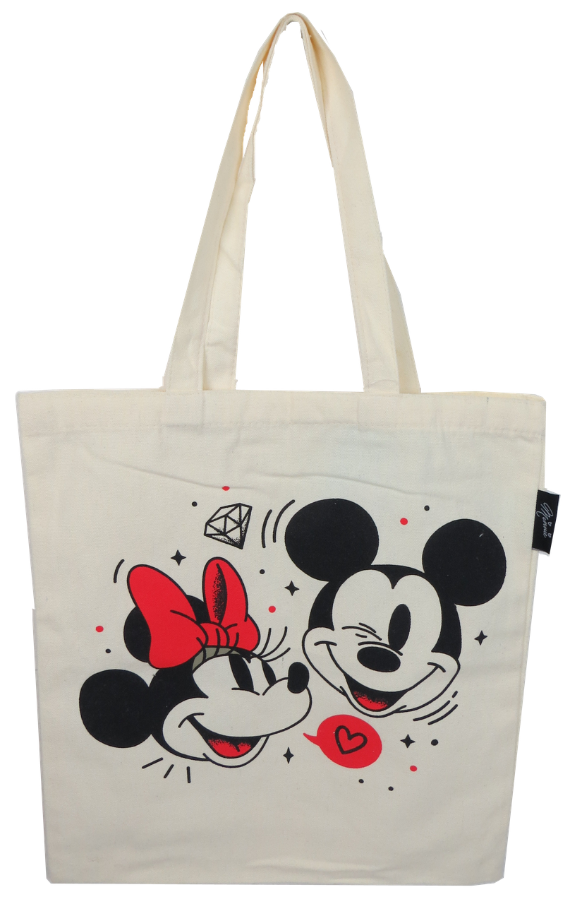 Cумка шоппер для покупок Disney Mickey and friends Бежевый