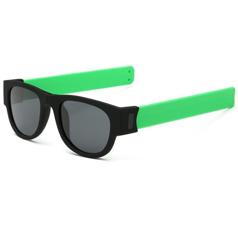 Солнцезащитные очки спортивные браслет трансформер Зеленый