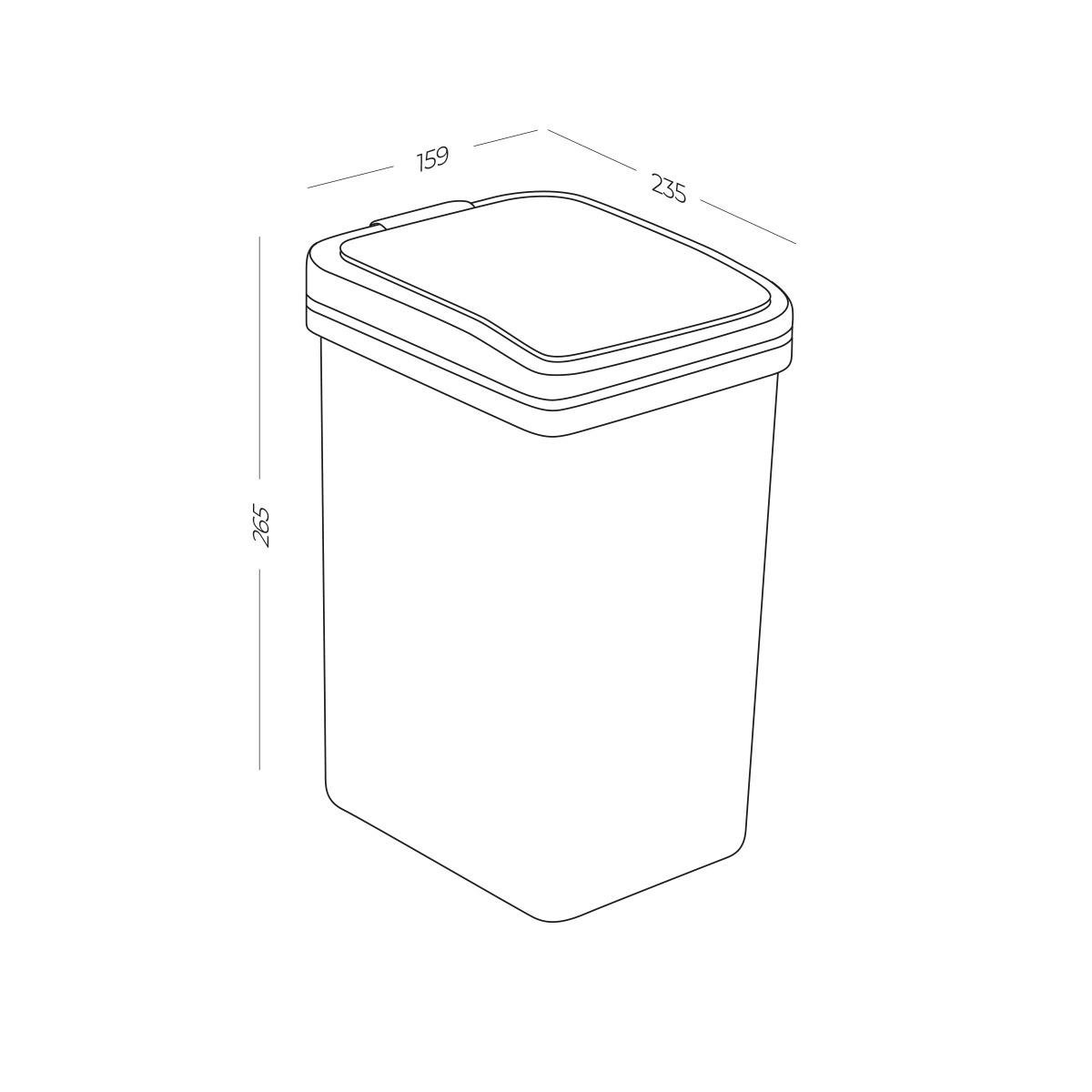 Ведро для мусора MVM BIN-04 6L GRAY с крышкой 6 л Серый (211354) - фото 2 Ведро для мусора MVM BIN-04 6L GRAY с крышкой 6 л Серый (211354) - фото 2