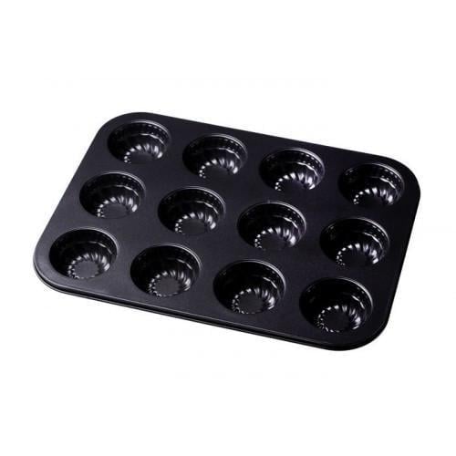 Форма для выпечки антипригарная EMPIRE EM-9829 12 кексов Черный