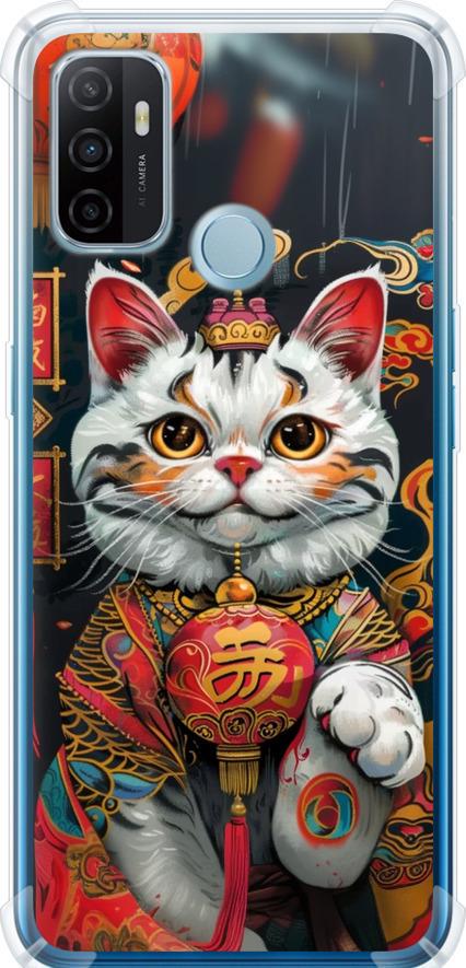 Чехол на Oppo A53 China Cat v2 (6135sp-568-42517)