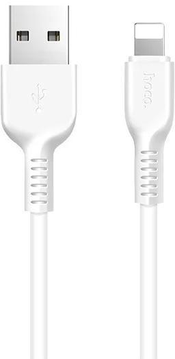 Кабель Hoco X20 Flash iPhone 5 6 7 iPad Lightning 1 м White (13273)