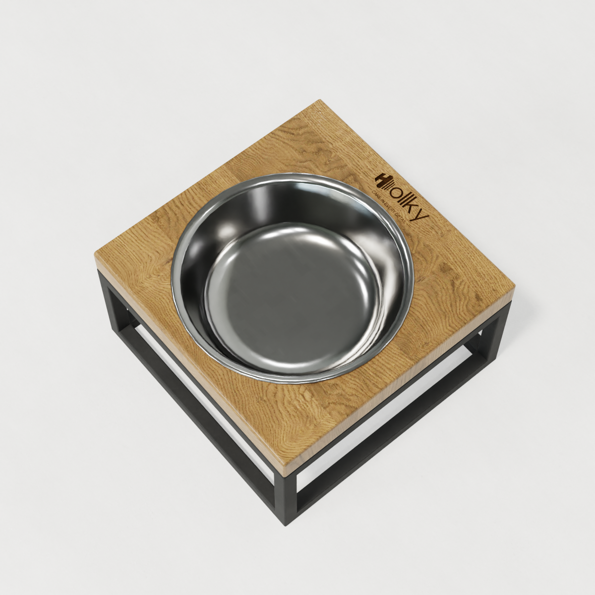 Миска на підставці для котів і маленьких собак Hollky Base Solo S 0,45 л (S-18187-GRNT) - фото 3 Миска на підставці для котів і маленьких собак Hollky Base Solo S 0,45 л (S-18187-GRNT) - фото 3