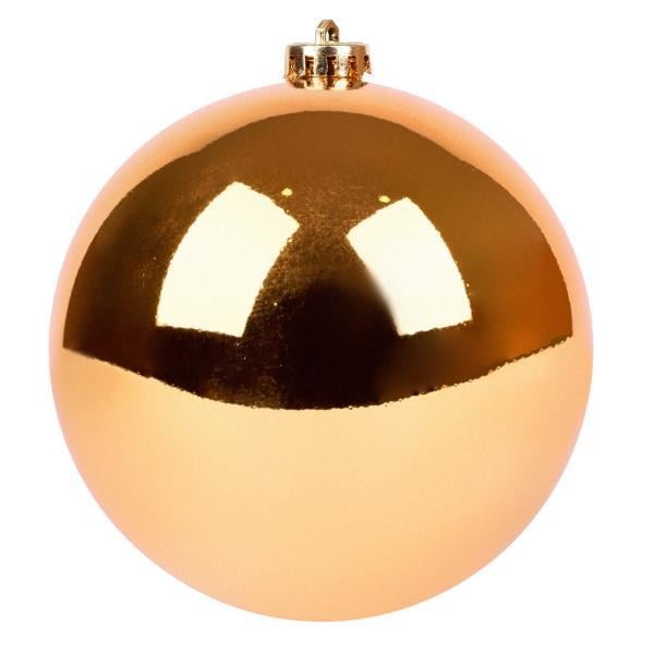 Шар новогодний Novogod’Ko пластик 15 см глянец Бронзовый (974063)