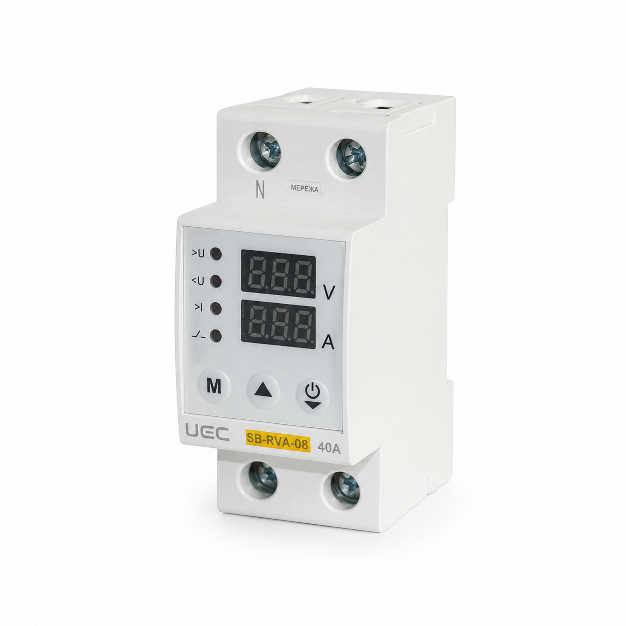 Реле напруги UEC SB-RVA-08 2P 40A (SB-RVA-08-2-40)