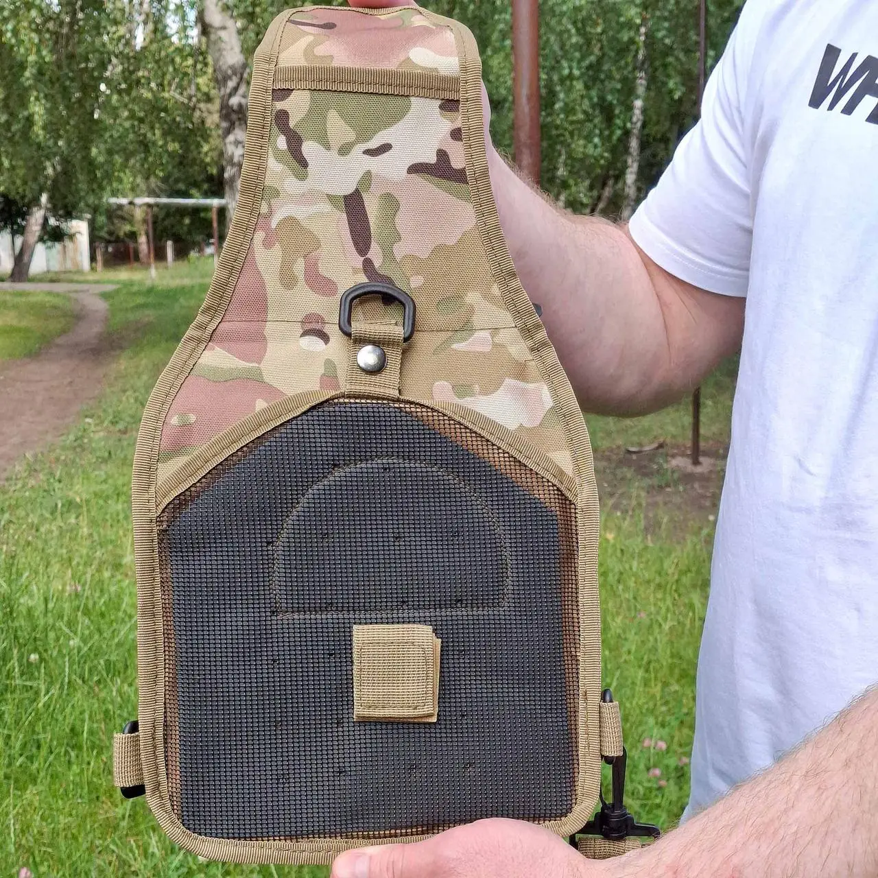 Рюкзак тактический однолямочный Tactical с системой MOLLE 5 л Мультикам (095 multicam) - фото 2 Рюкзак тактический однолямочный Tactical с системой MOLLE 5 л Мультикам (095 multicam) - фото 2