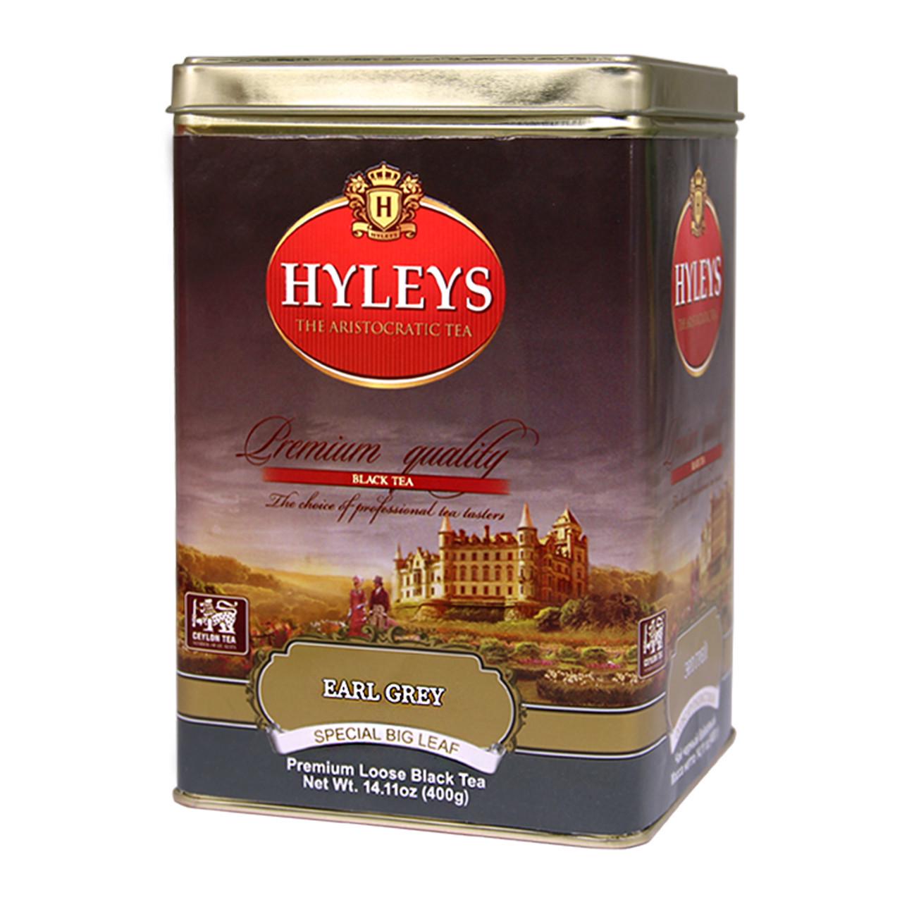 Чай черный Hyleys Эрл Грей крупнолистовая жестяная банка 400 г (4791045010418)