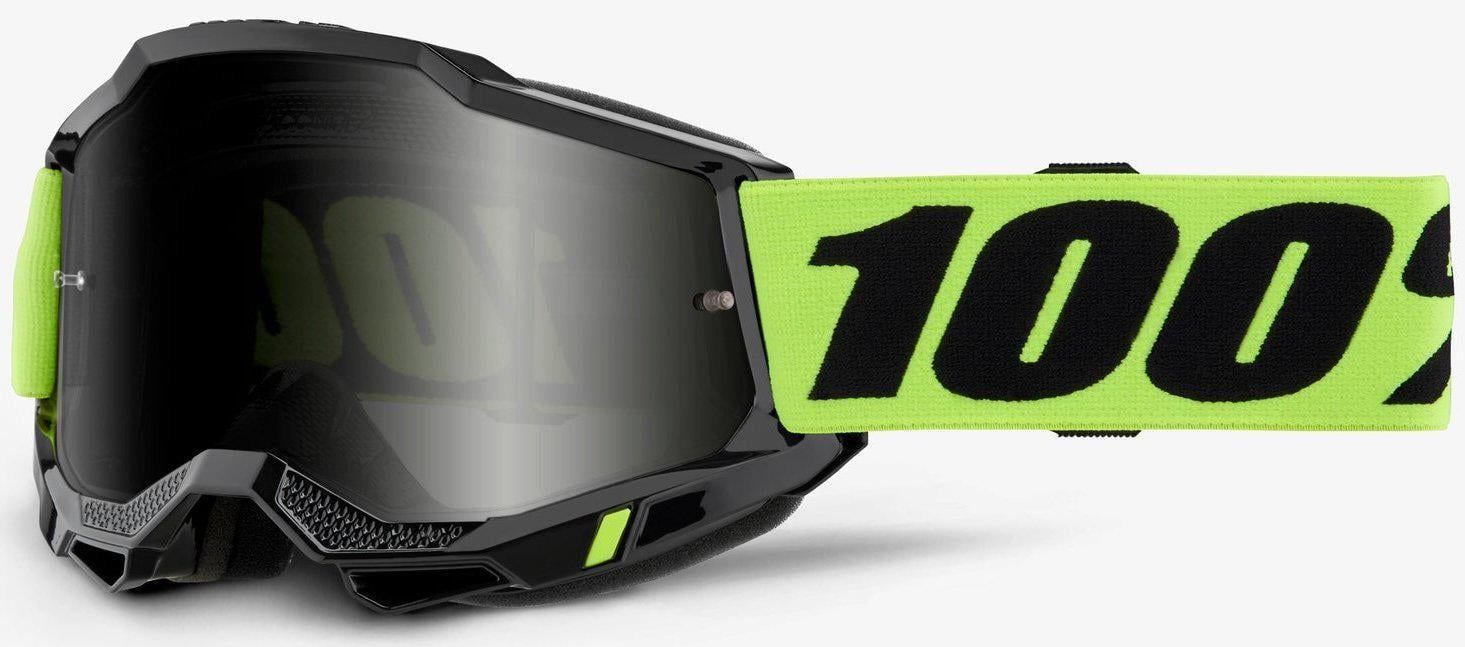 Мотоокуляри 100% ACCURI 2 SAND Goggle Neon Yellow/Smoke Lens (34627)