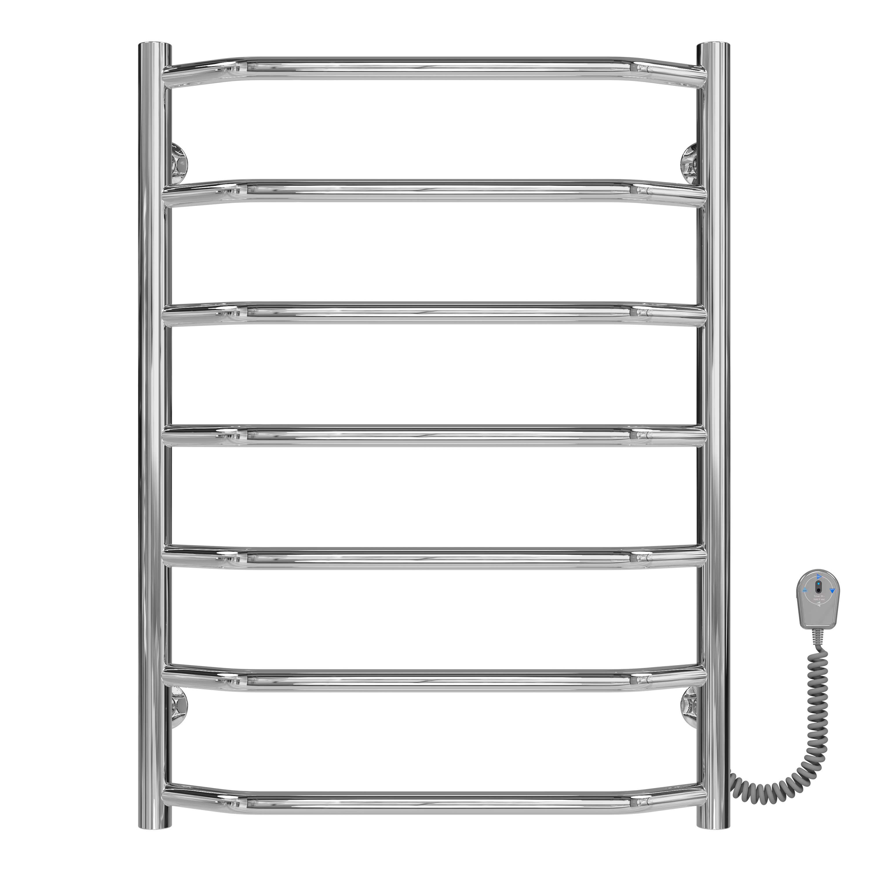 Полотенцесушитель электрический Deffi Трапеция П7 EF16 правое подключение нержавеющая сталь 500х700 мм Хром (C.TR.70.50.7.E.C.R.5)