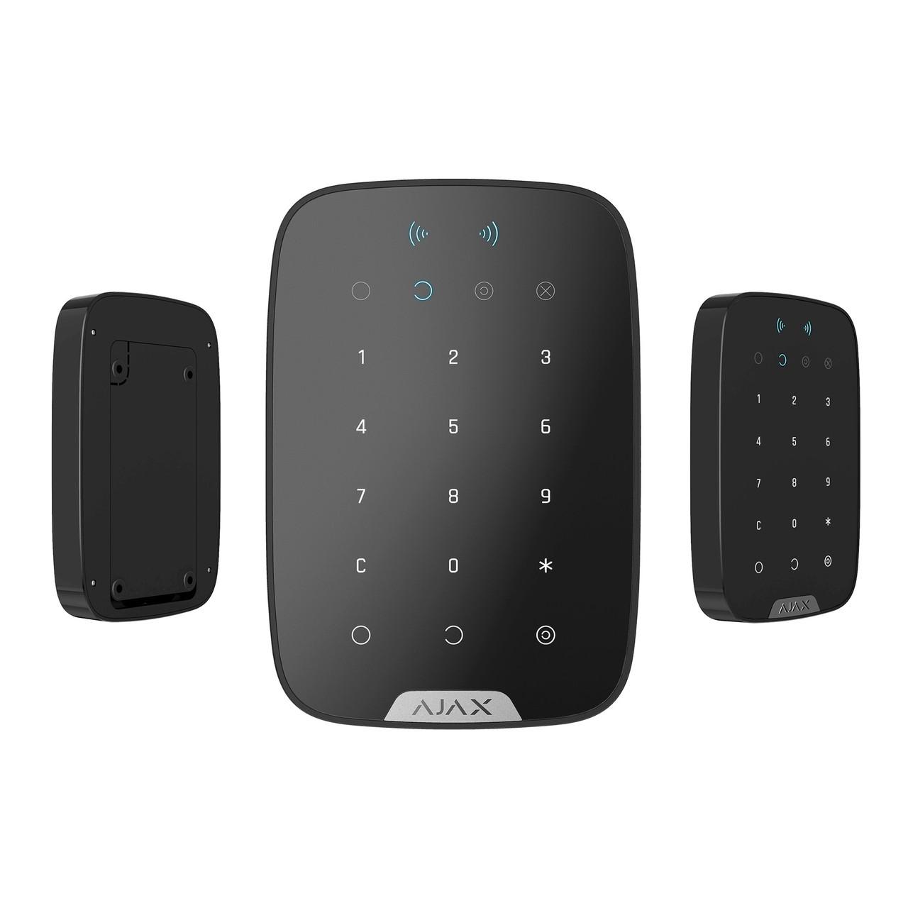 Клавиатура беспроводная сенсорная Ajax KeyPad Plus Черный - фото 4