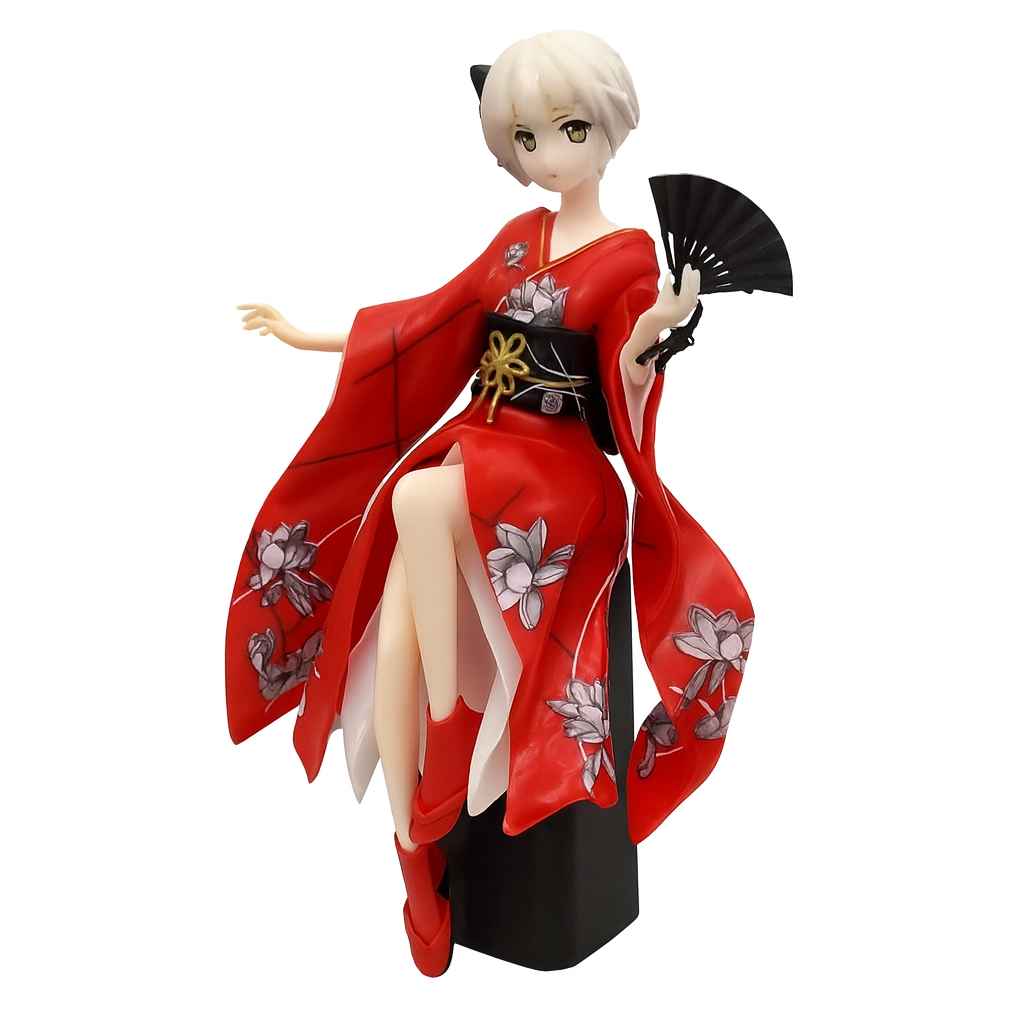 Фигурка Аниме Девушка в красном кимоно с веером (2687045335)