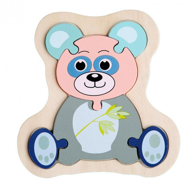 Мини-пазлы объемные деревянные Пандочка (KHDP11)