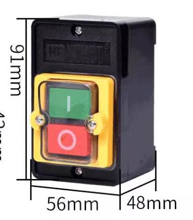 Перемикач водонепроникний KAO-10KH 10А ON-OFF 3Р AC220V/380V 10 кГц 90х55х48 мм Зелений/Червоний (76) - фото 13