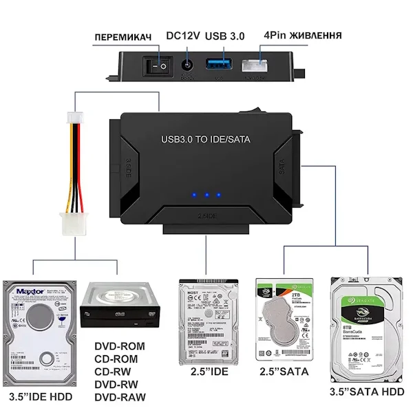 Конвертер жестких дисков 5 Гбит/с 9,9х6,3х1,6 см MG00005 - фото 8 Конвертер жестких дисков 5 Гбит/с 9,9х6,3х1,6 см MG00005 - фото 8