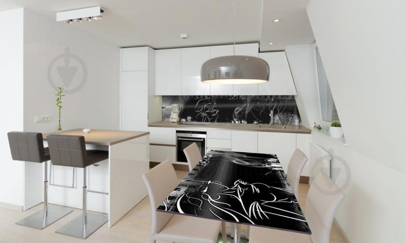 Наклейка виниловая на стол Zatarga «Силуэт Девушки» 650х1200 мм Z180680/1st