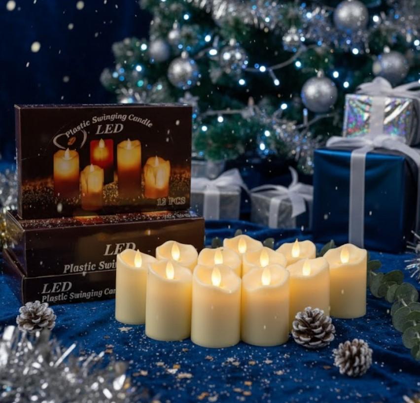 Набор электронных светодиодных свечей 12 шт. (1756375553) - фото 6 Набор электронных светодиодных свечей 12 шт. (1756375553) - фото 6