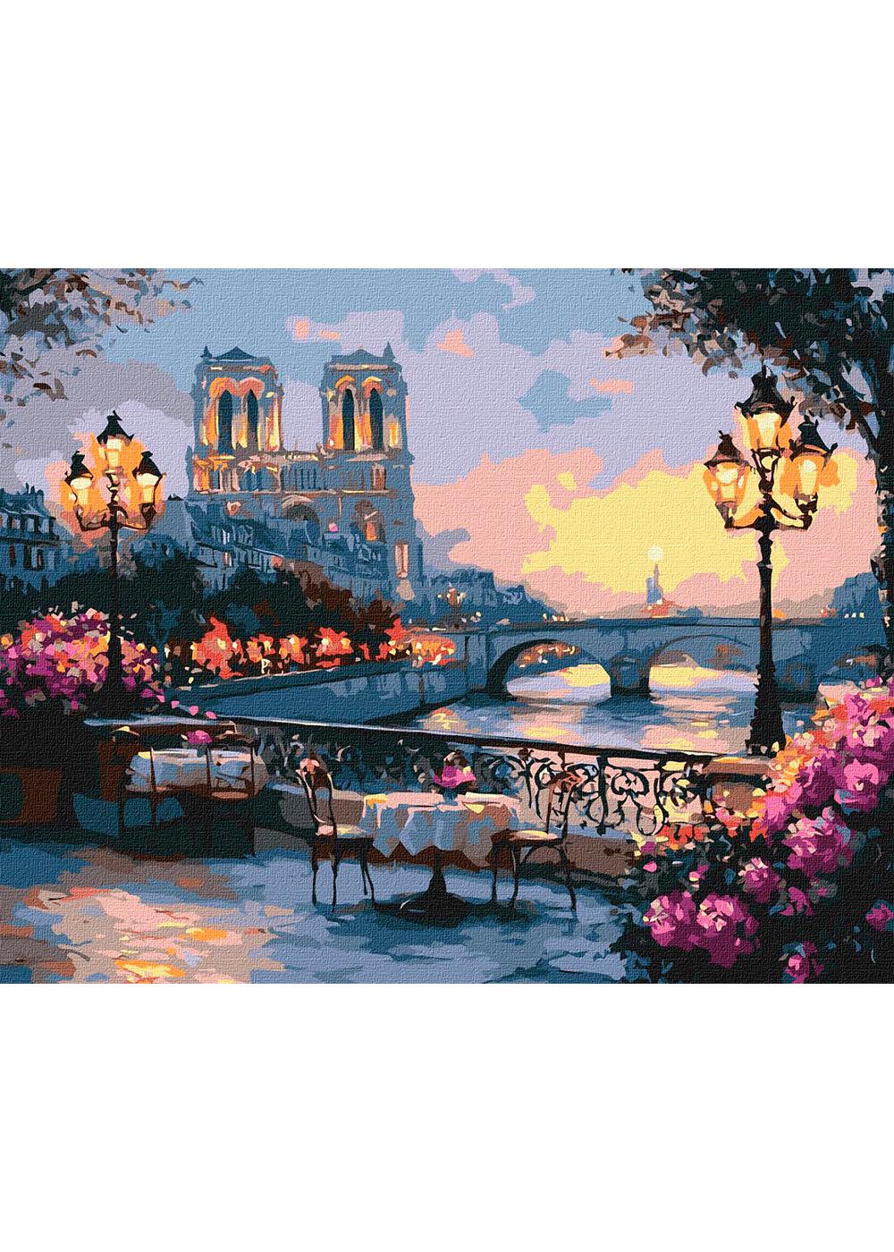 Раскраска по номерам Идейка Французский пейзаж 40х50 см (KHO2905)