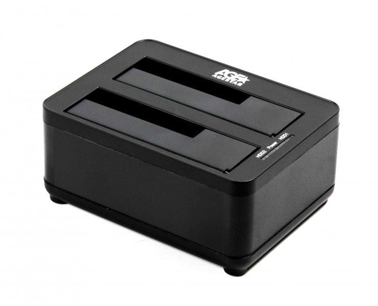 Зовнішня кишеня для жорстких дисків Agestar 3UBT8 2.5/3.5 SATA HDD/SDD USB3.0 Black