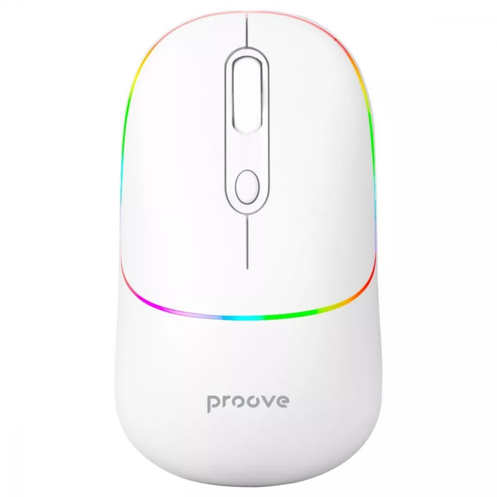 Компьютерная мышка Proove Blink RGB-подсветка 650 mAh Bluetooth 5.0 Белый (WMBL00002002)
