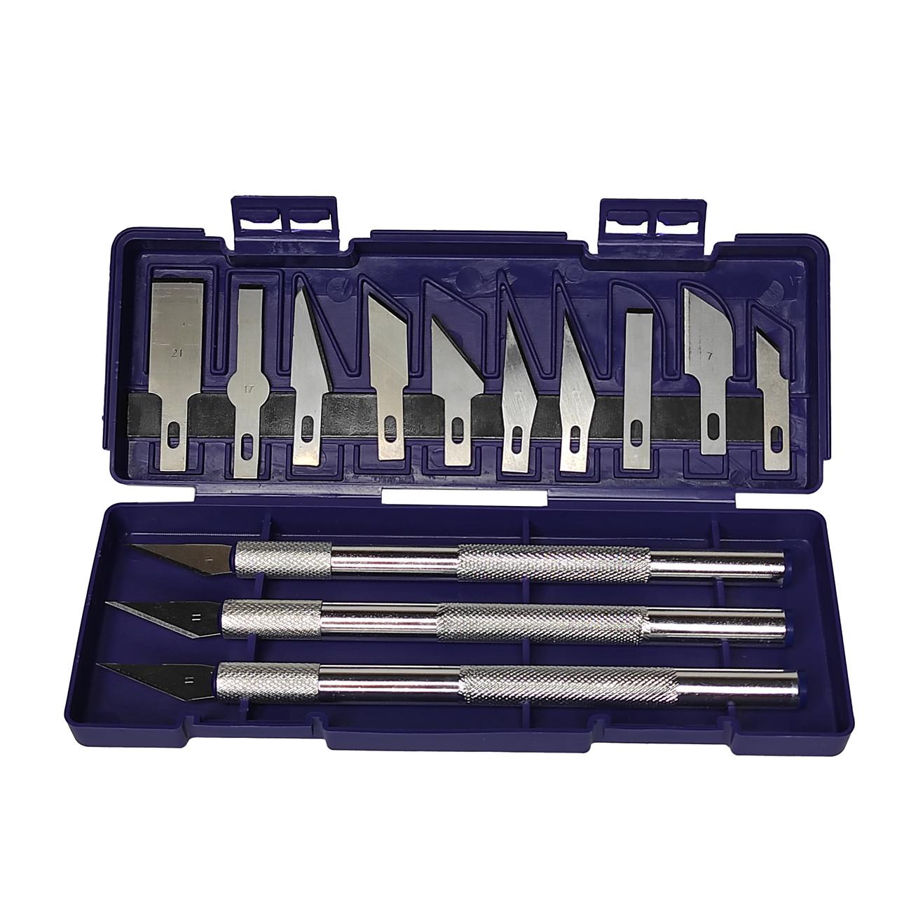 Нож макетный для резьбы по дереву/кожи и бумаги 13 лезвий (2549733119) Нож макетный для резьбы по дереву/кожи и бумаги 13 лезвий (2549733119)