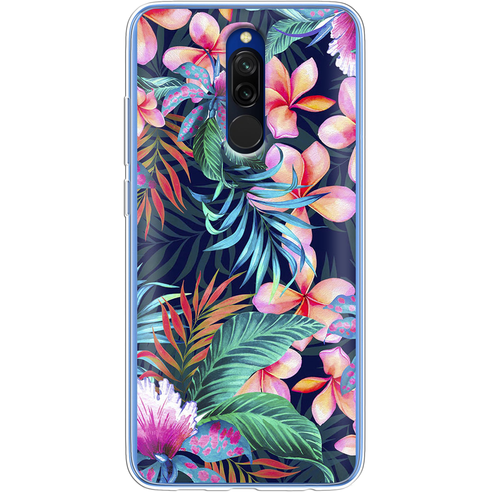 Чехол Boxface Xiaomi Redmi 8 flowers in the tropics Прозрачный силикон (38411-up1971-38411)