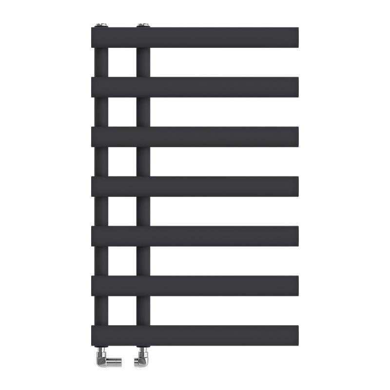 Полотенцесушитель дизайнерский Ideale Emma 11 7 секций 780x500 мм Черный матовый (24846681)