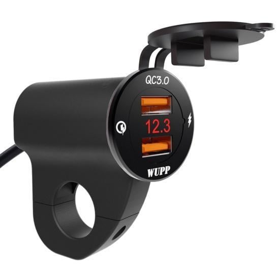 Адаптер USB QC3.0 для быстрой зарядки телефона с вольтметром (1693106953)