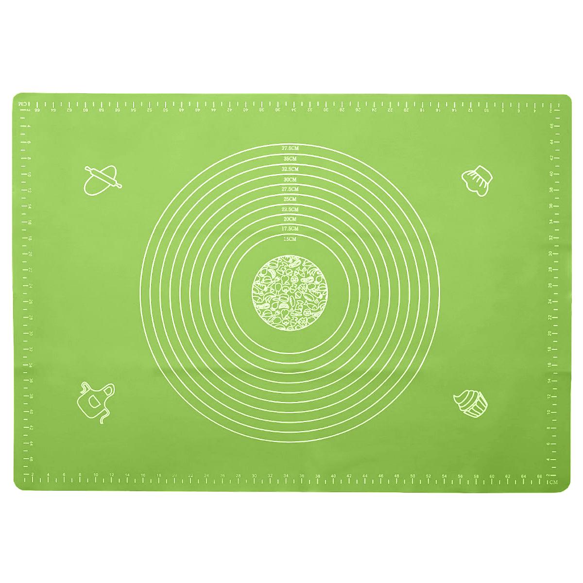 Килимок для розкачування тіста A-plus 50х70 см Салатовий (1800680801)