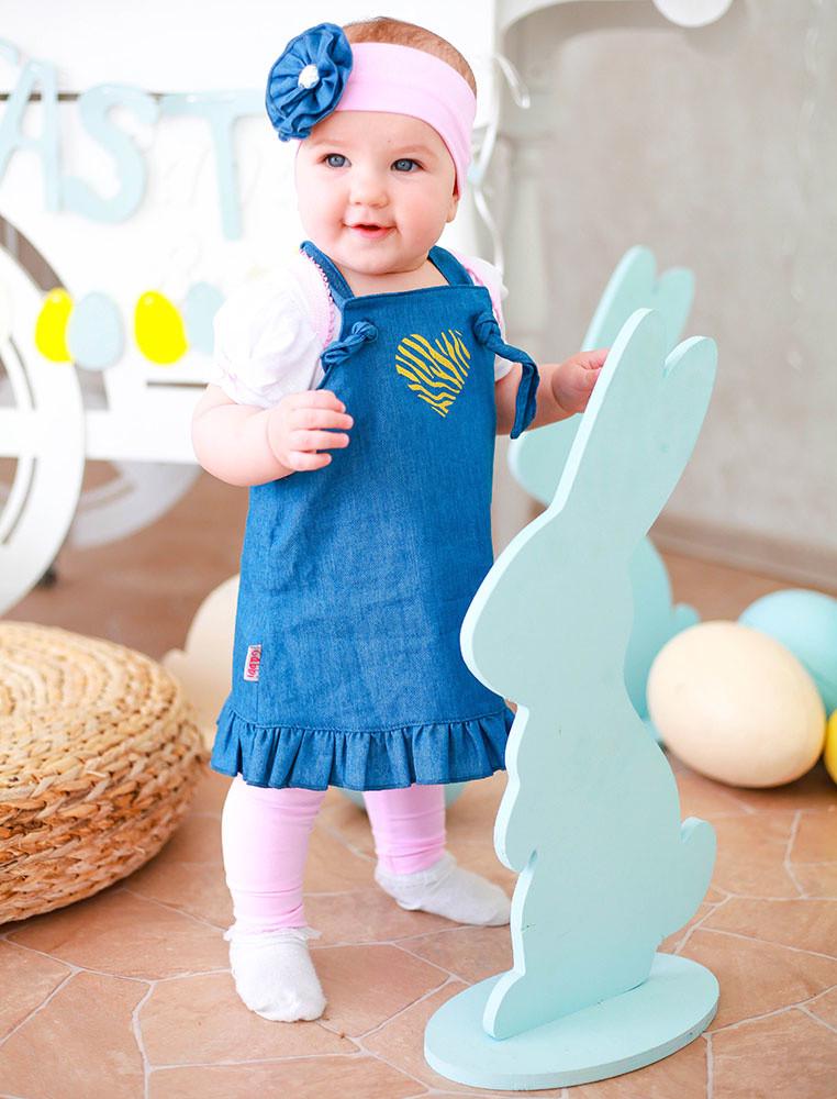 Костюм детский для девочки Gabbi KS-19-14-4 Тропики 74 см Синий (11724) Костюм детский для девочки Gabbi KS-19-14-4 Тропики 74 см Синий (11724)