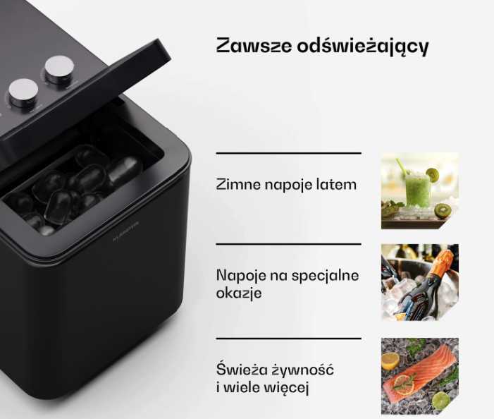 Ледогенератор бытовой для дома KLARSTEIN SparkIce 10046204 2 режима/12 кг/сутки/резервуар 1,3 л (10046189) - фото 3