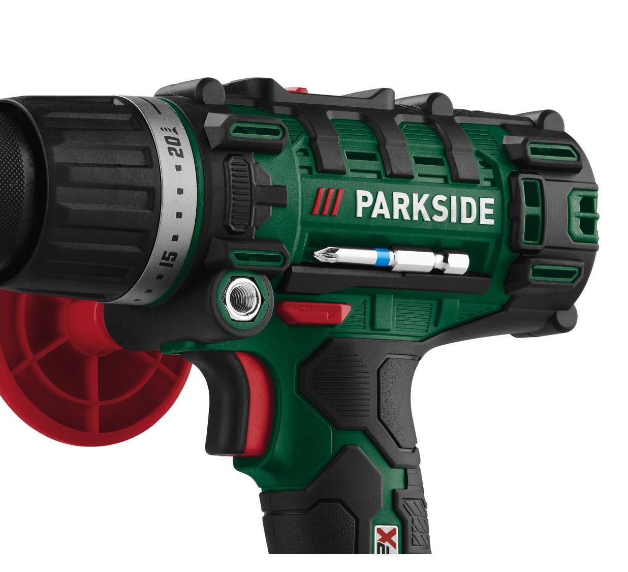 Шуруповерт аккумуляторный PARKSIDE PSBSA 20-Li C3 45 Нм 2 скорости 13 мм патрон
