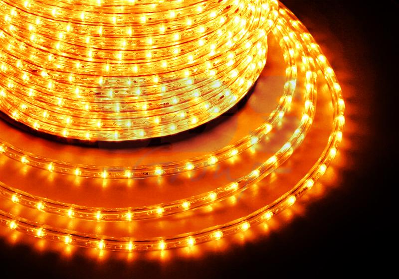 Гирлянда уличная герметичная Дюралайт 180 LED 10 м Желтый (50)