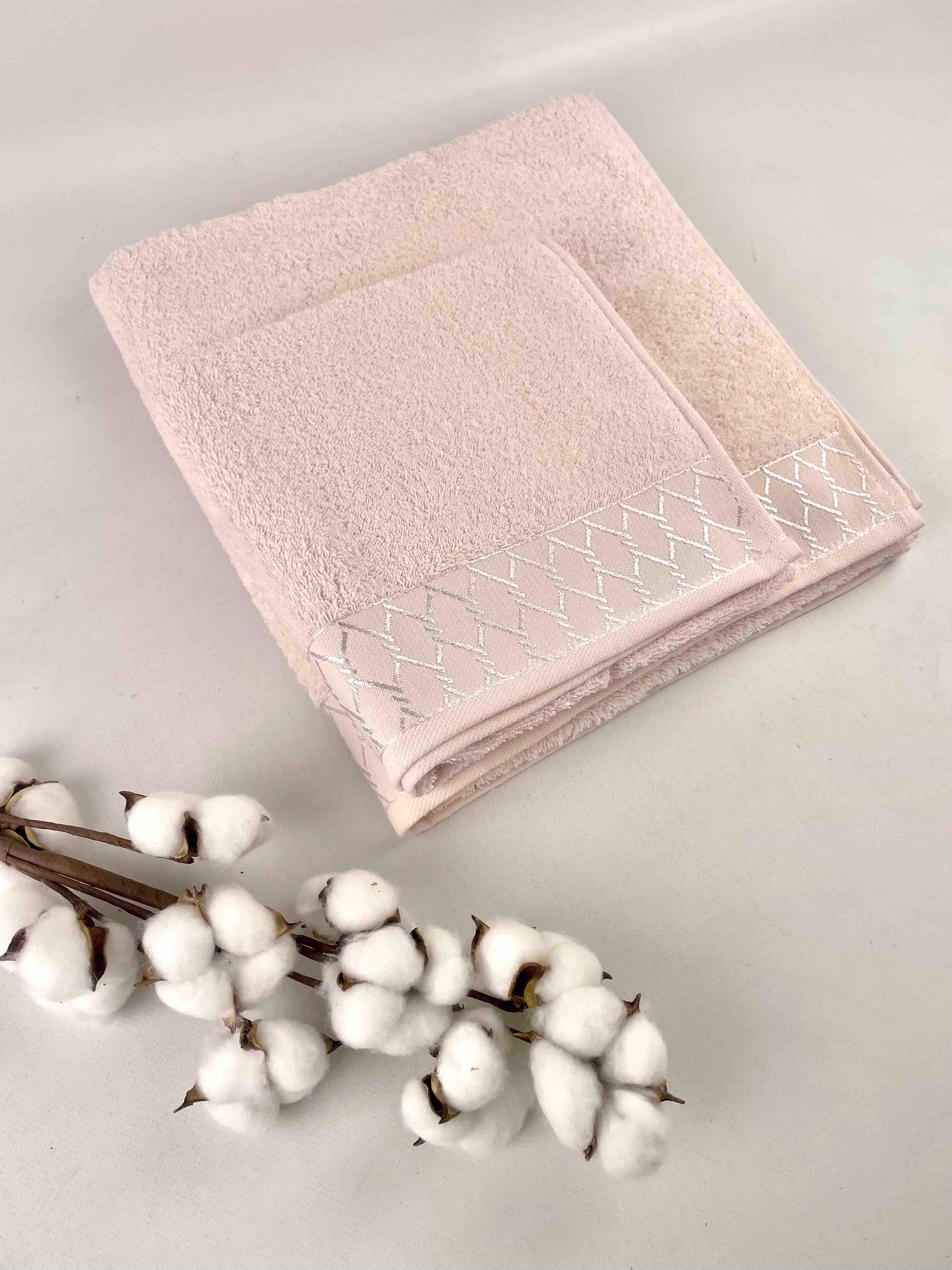 Набор полотенец AE Zefir 2 шт. в фирменой коробке Розовый (CN37547) - фото 1 Набор полотенец AE Zefir 2 шт. в фирменой коробке Розовый (CN37547) - фото 1