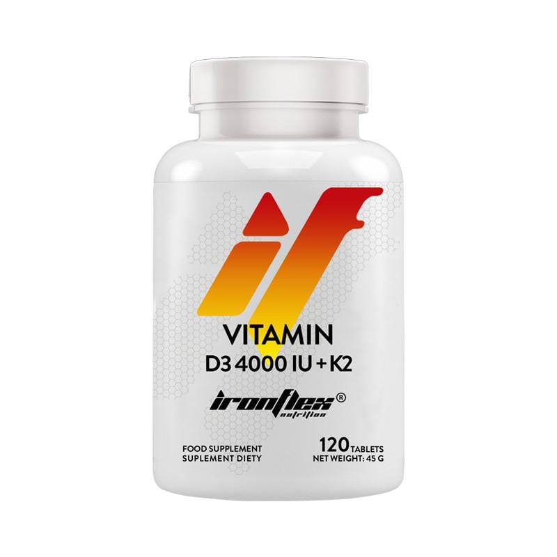 Витамин D3+K2 IronFlex Vitamin D3 4000+K2 120 tabs