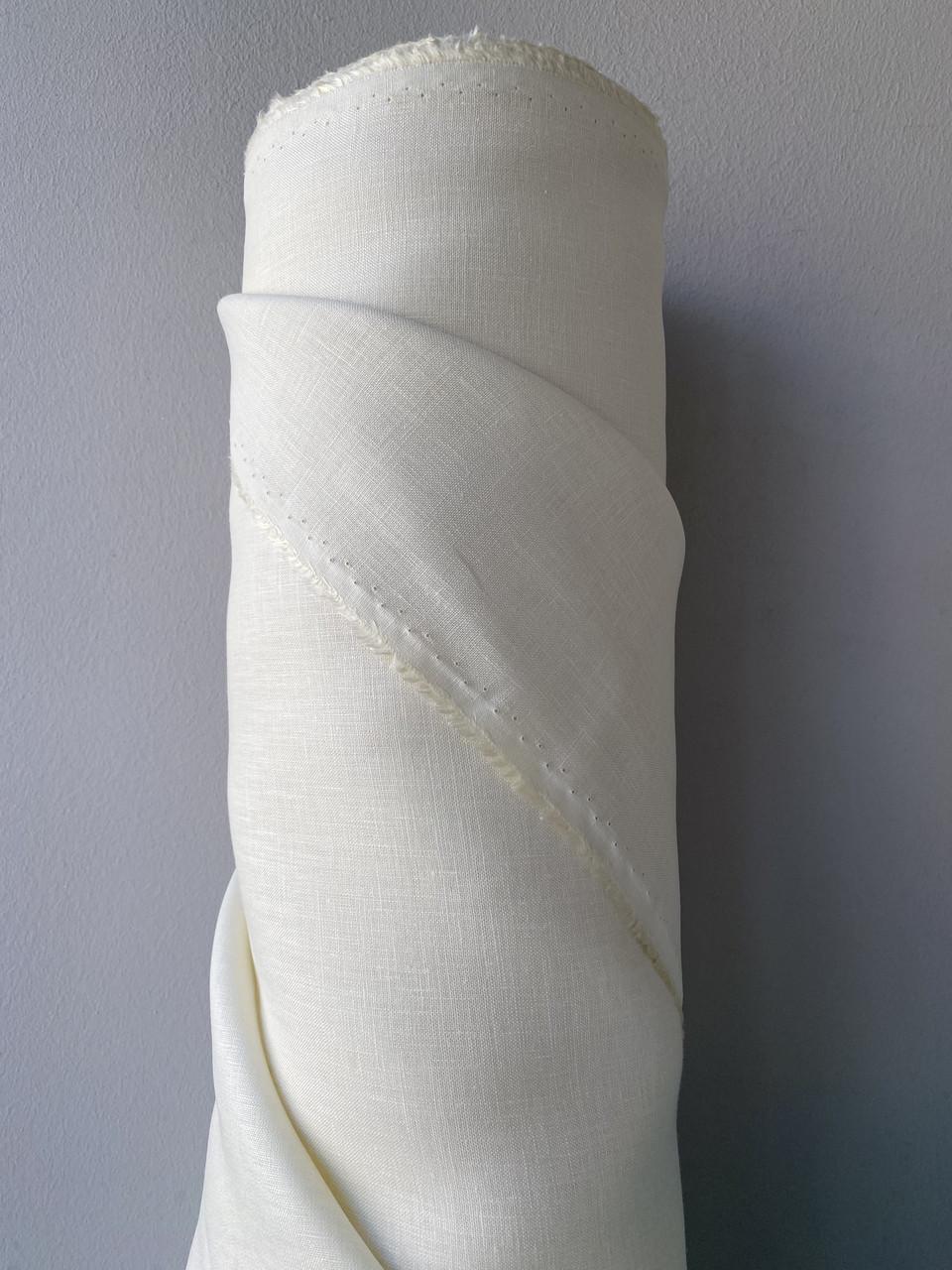 Тканина не пом'якшена LINEN PLUS 100% льон 150 см 1403 Кремовий - фото 8 Тканина не пом'якшена LINEN PLUS 100% льон 150 см 1403 Кремовий - фото 8