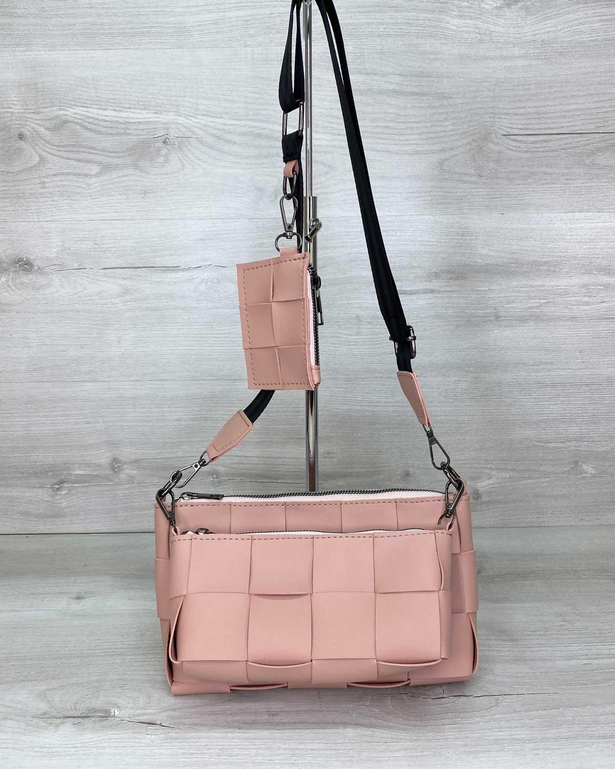 Сумка женская Welassie кросс-боди экокожа Пудровый (wel-63710)