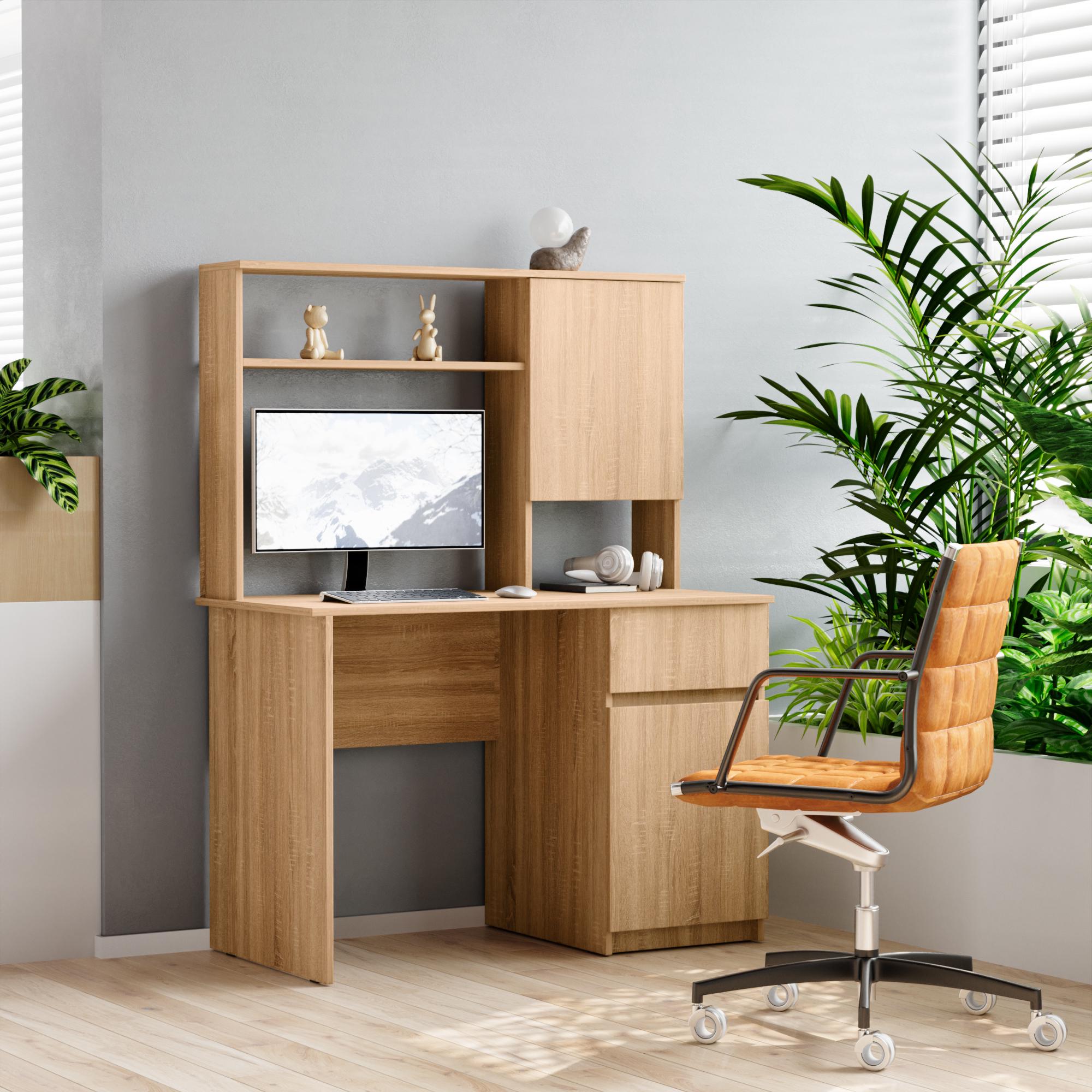 Стол письменный Furnigrade СП-13 145х110х55 см Сонома Стол письменный Furnigrade СП-13 145х110х55 см Сонома