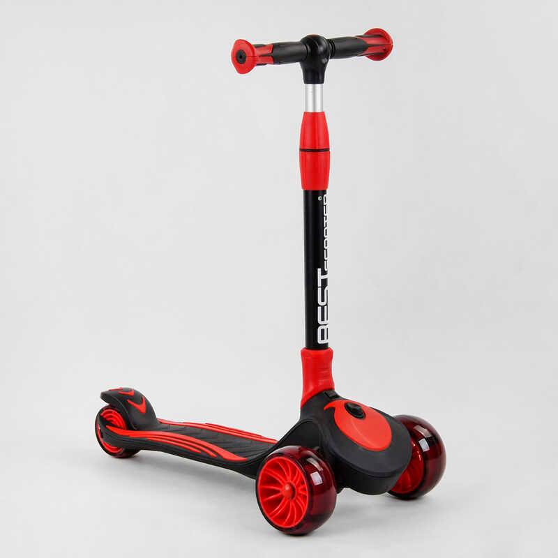 Самокат трехколесный Best Scooter С-01618 3 колеса PU со светом d 12 см