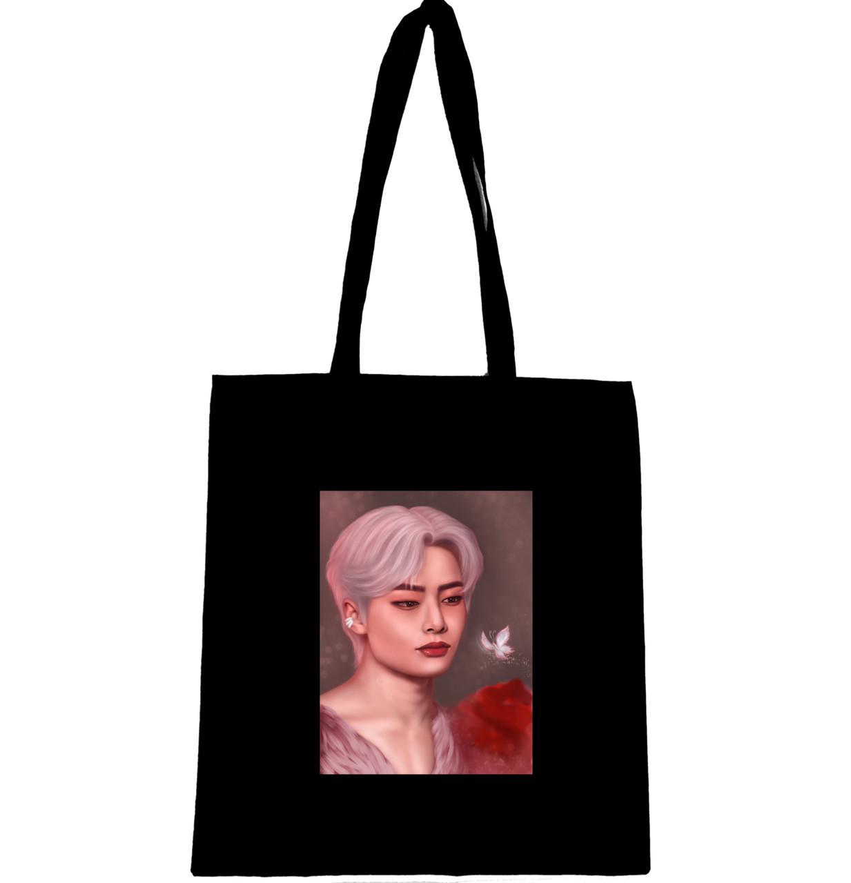 Эко-сумка Stray kids skz yang jeonjin с бабочкой (438) Эко-сумка Stray kids skz yang jeonjin с бабочкой (438)