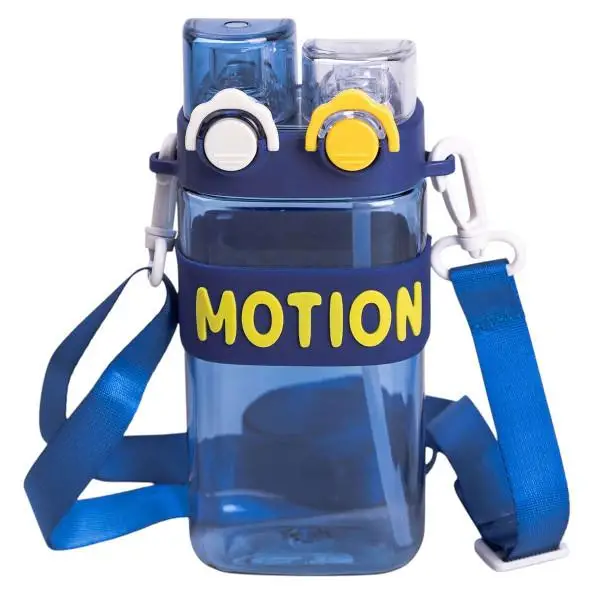 Бутылка для воды с трубочкой спортивная пластиковая для тренировок 550 мл Синий (6782) - фото 1 Бутылка для воды с трубочкой спортивная пластиковая для тренировок 550 мл Синий (6782) - фото 1