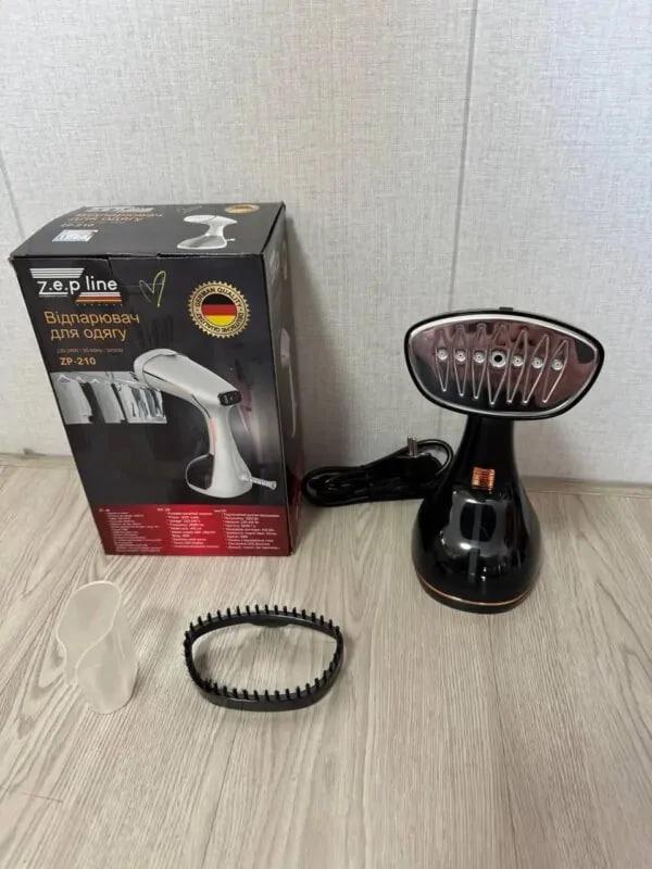 Відпарювач ручний для одягу Zepline з сенсорним управлінням 3000 Вт Чорний (ZP-210) - фото 2 Відпарювач ручний для одягу Zepline з сенсорним управлінням 3000 Вт Чорний (ZP-210) - фото 2