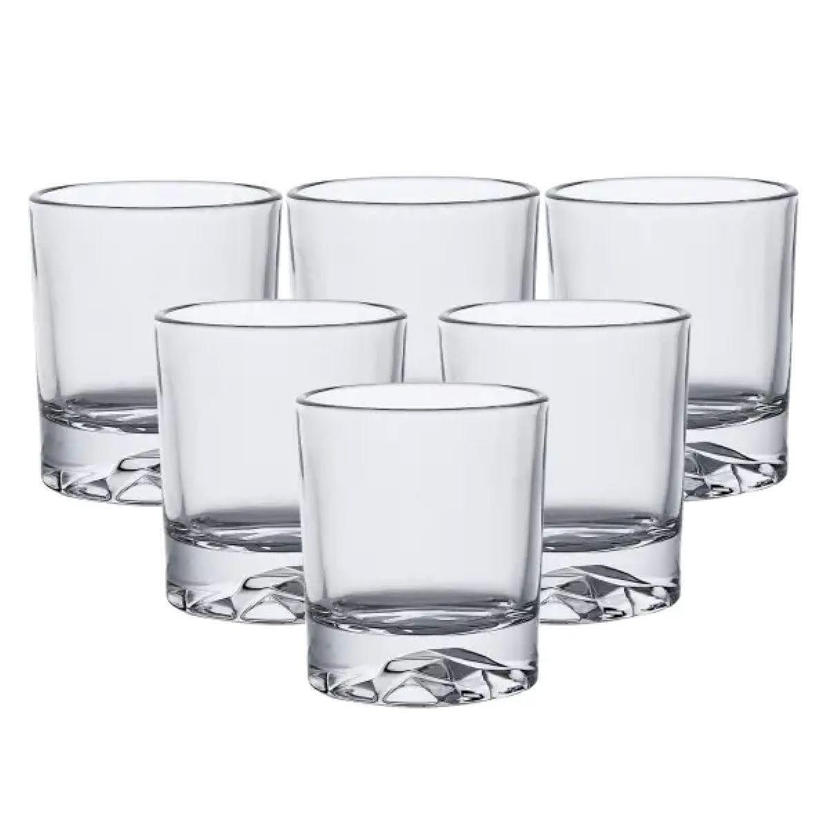 Набір склянок скляний 6 шт. по 250 мл Прозорий (HP556)