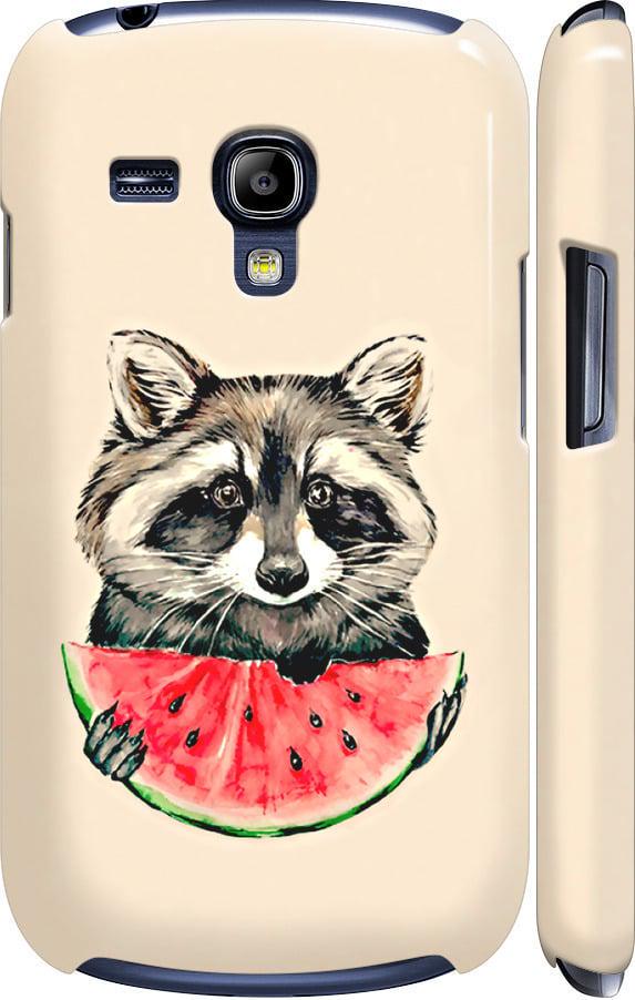 Чехол на Samsung Galaxy S3 mini Енотик с арбузом (4605m-31-42517)