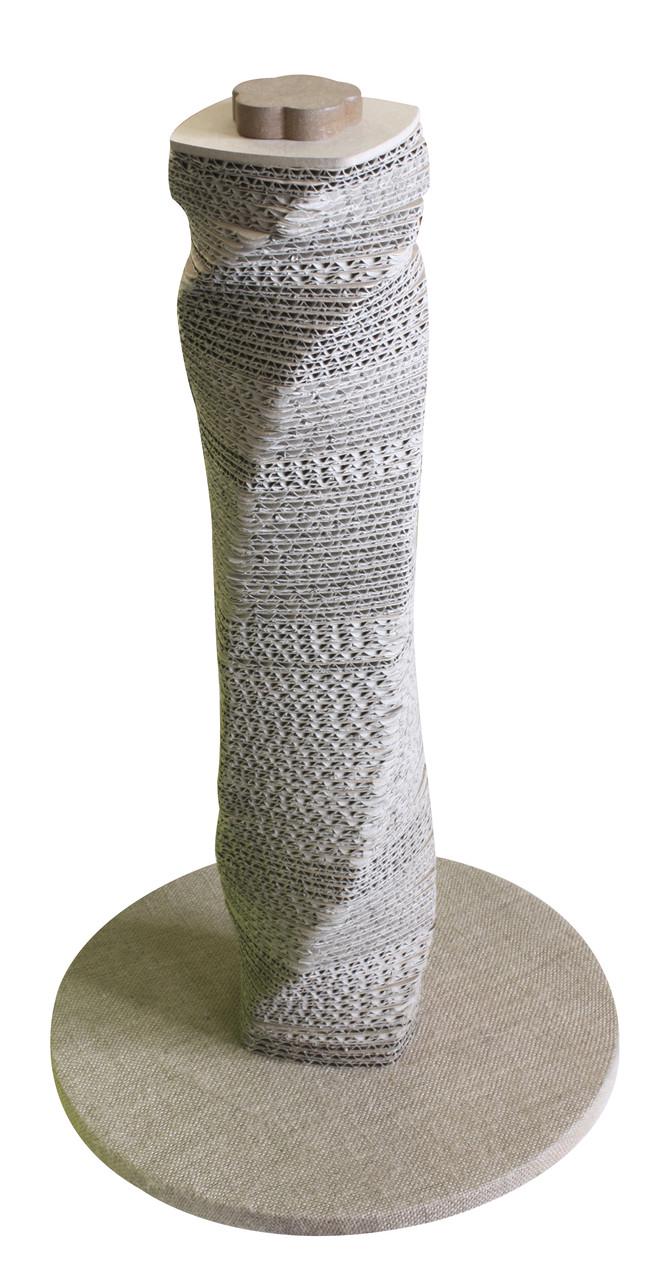 Кісточка стовпчик на підставці Croci Papercat Spiral 35х35х59 см гофрокартон