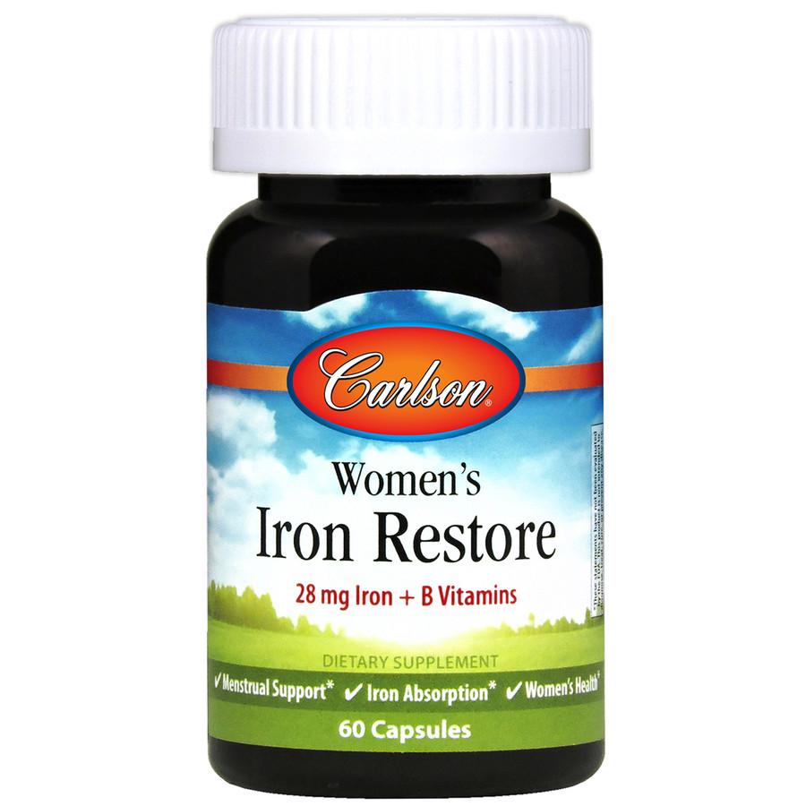 Железо для женщин Carlson Womens Iron Restore 60 capsules